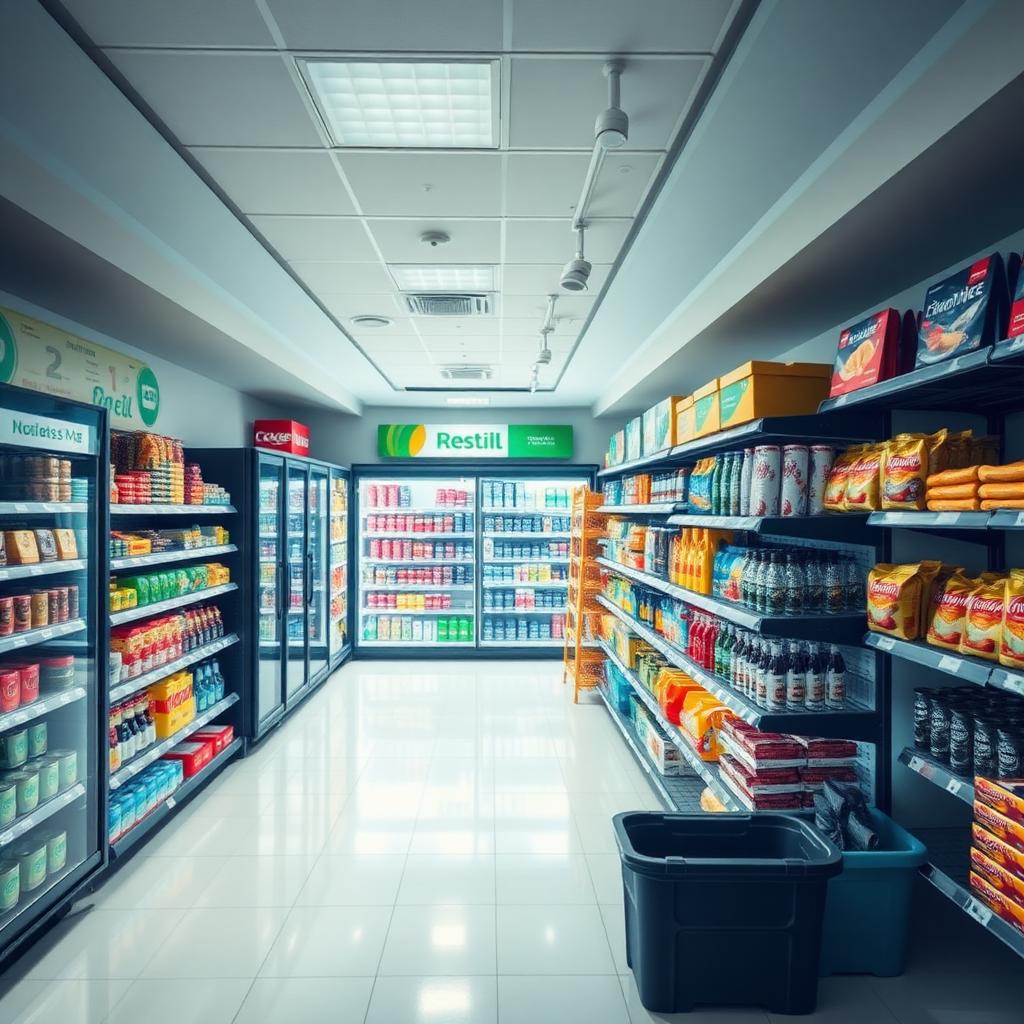 Convenience store interior